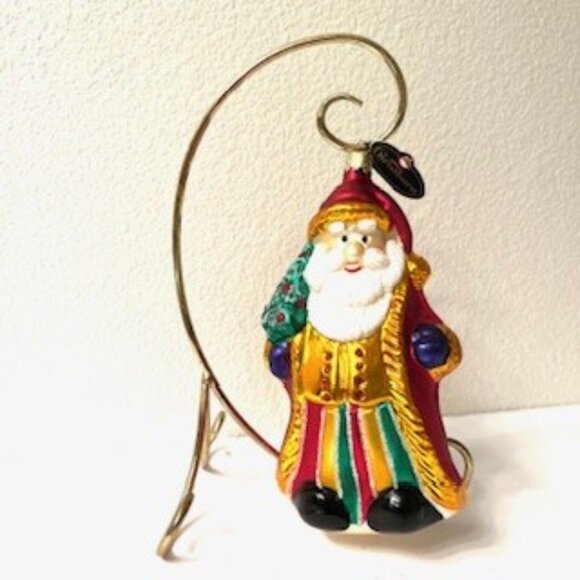 Christborn Glass Santa Claus Ornament, Made in Germany ( Vtg ) - Picture 2 of 8